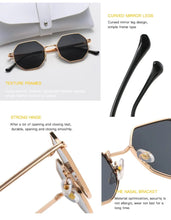 Load image into Gallery viewer, Polygon Metal Sunglasses Vintage
