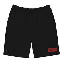Load image into Gallery viewer, Embroidered🧵 Red &amp; Black fleece shorts
