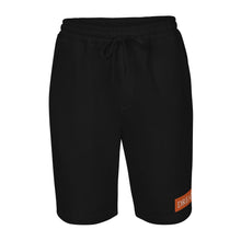 Load image into Gallery viewer, Embroidered🧵 Orange &amp; White fleece shorts
