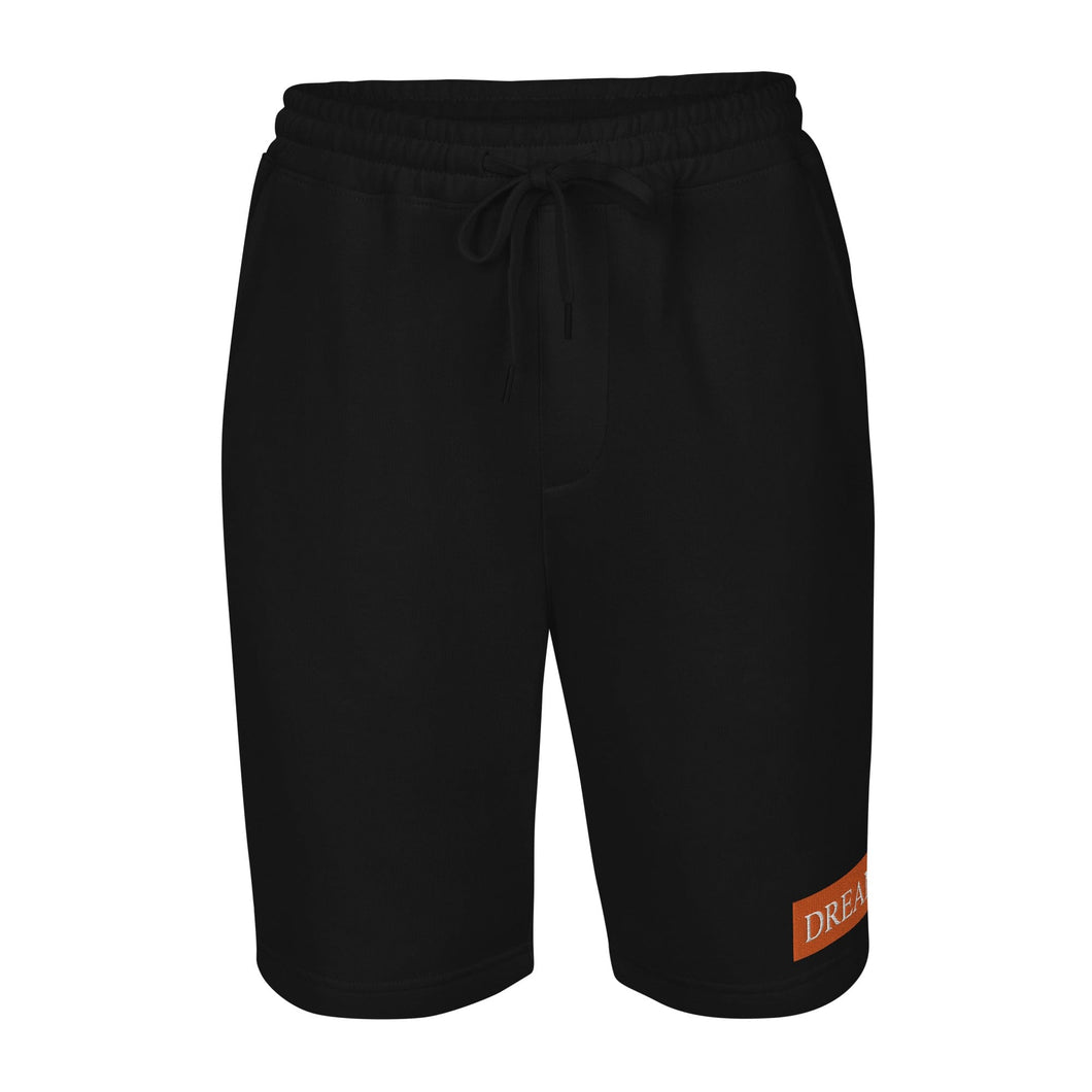 Embroidered🧵 Orange & White fleece shorts