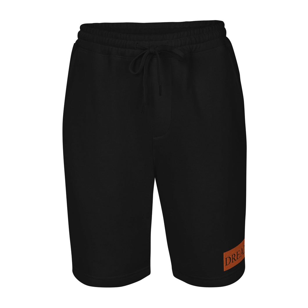 Embroidered🧵 Orange & Black fleece shorts