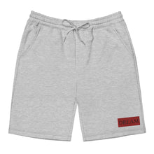 Load image into Gallery viewer, Embroidered🧵 Red &amp; Black fleece shorts
