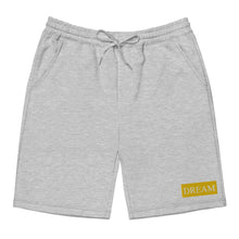 Load image into Gallery viewer, Embroidered🧵 Gold &amp; White fleece shorts
