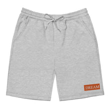 Load image into Gallery viewer, Embroidered🧵 Orange &amp; White fleece shorts
