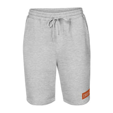 Load image into Gallery viewer, Embroidered🧵 Orange &amp; White fleece shorts
