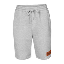 Load image into Gallery viewer, Embroidered🧵 Orange &amp; Black fleece shorts

