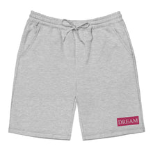 Load image into Gallery viewer, Embroidered🧵 Pink &amp; White fleece shorts
