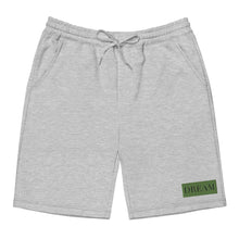 Load image into Gallery viewer, Embroidered🧵 Green &amp; Black fleece shorts
