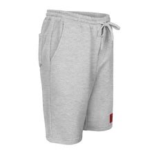 Load image into Gallery viewer, Embroidered🧵 Red &amp; Black fleece shorts
