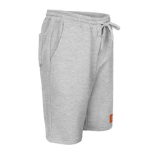 Load image into Gallery viewer, Embroidered🧵 Orange &amp; White fleece shorts

