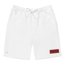 Load image into Gallery viewer, Embroidered🧵 Red &amp; Black fleece shorts
