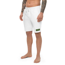 Load image into Gallery viewer, Embroidered🧵 Green &amp; Black fleece shorts
