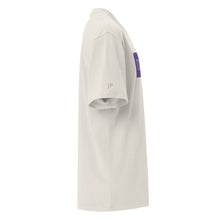Load image into Gallery viewer, Embroidered🧵 Purple &amp; White t-shirt
