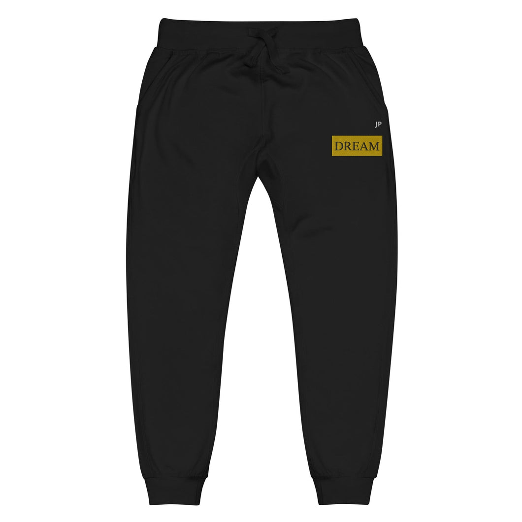 Gold & Black Unisex fleece sweatpants