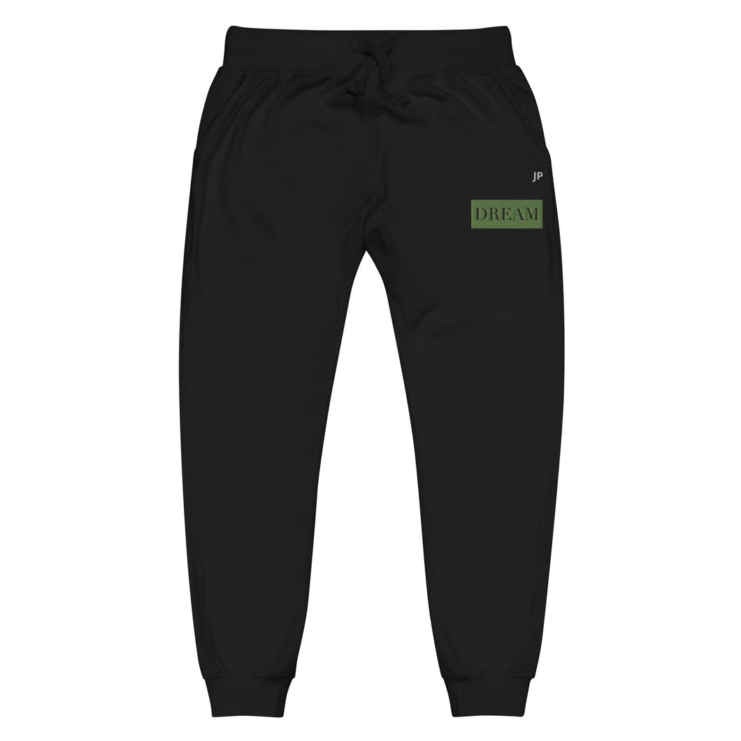 Green & Black Unisex fleece sweatpants