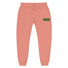 Load image into Gallery viewer, Green &amp; Black Unisex fleece sweatpants
